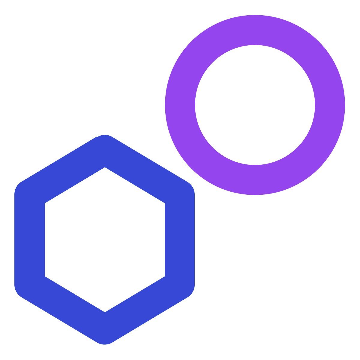 círculo y polígono icon