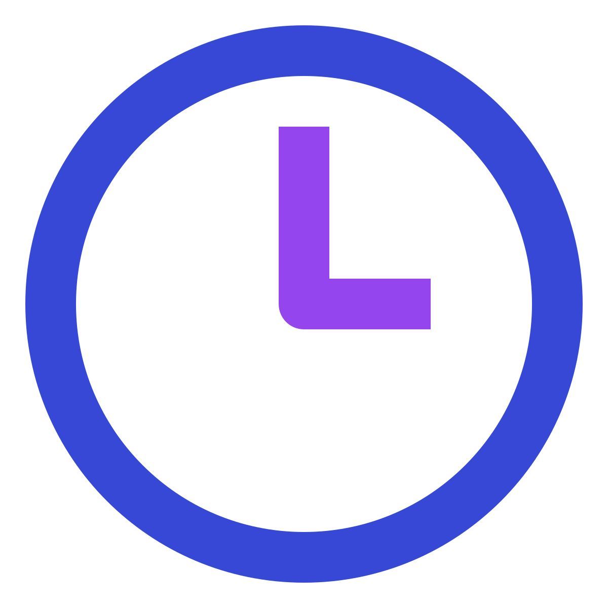 clock three icon
