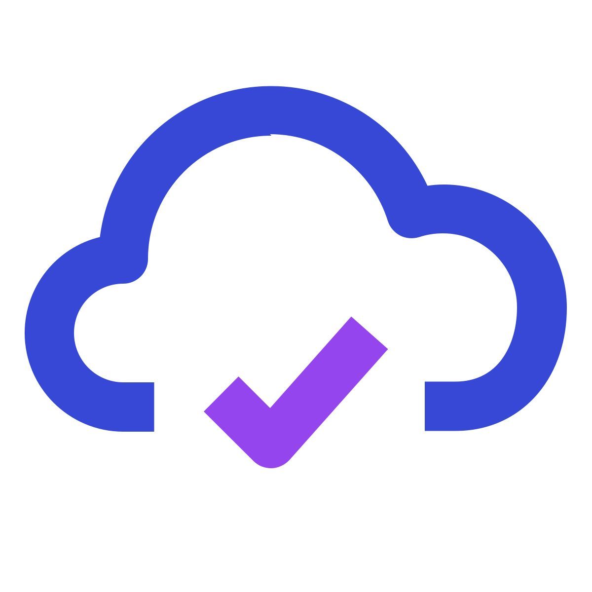 cloud check icon