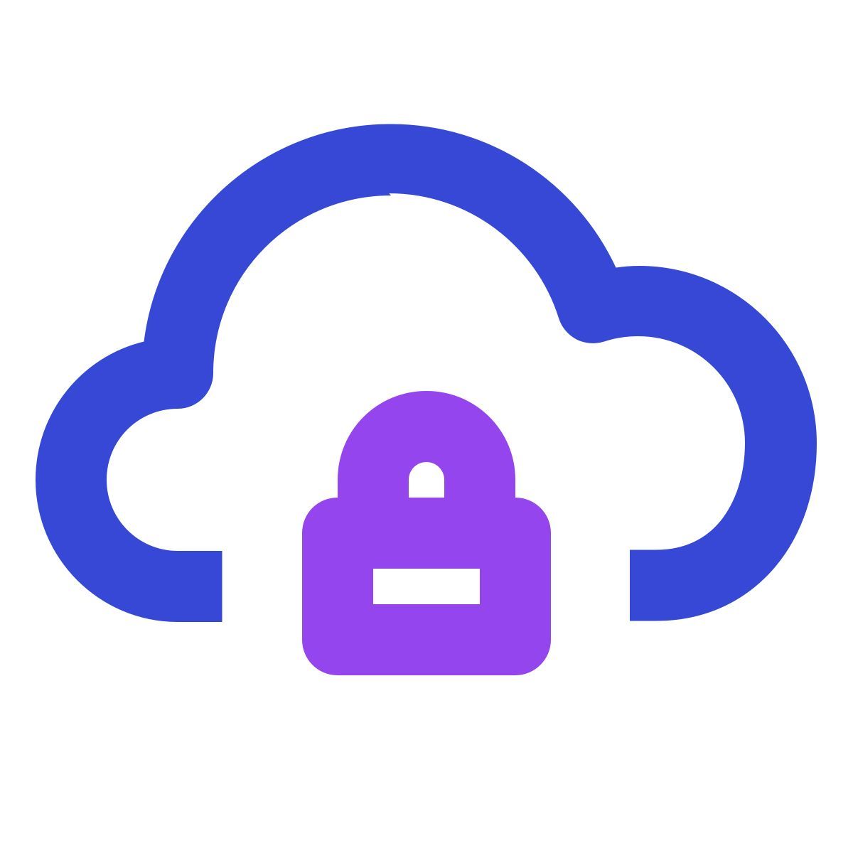 cloud lock icon