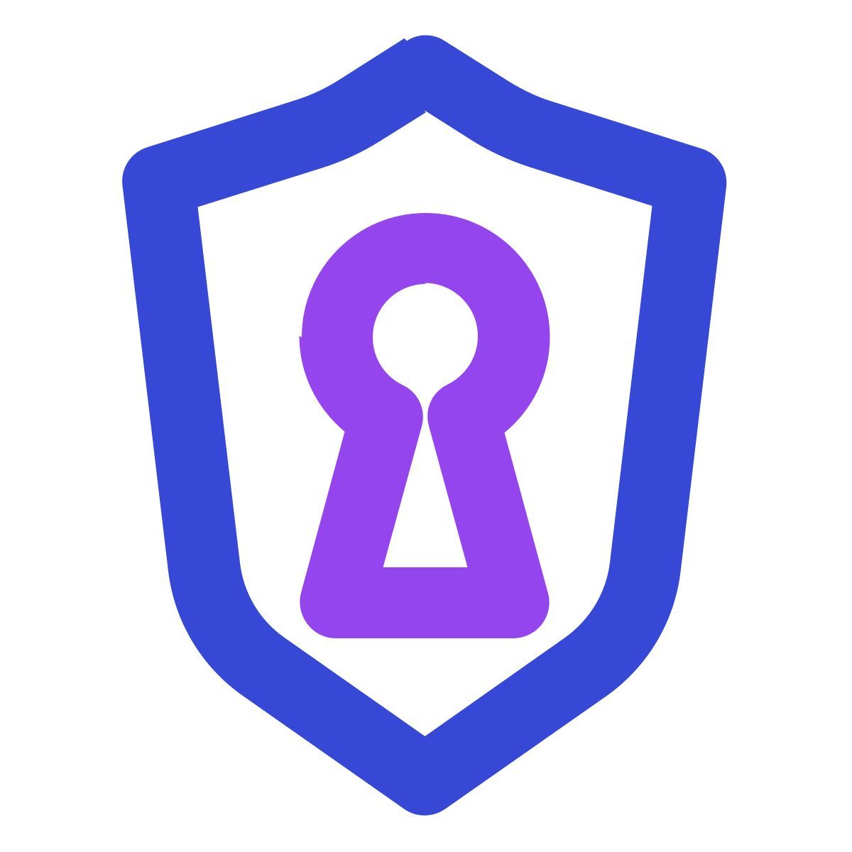 keyhole shield icon