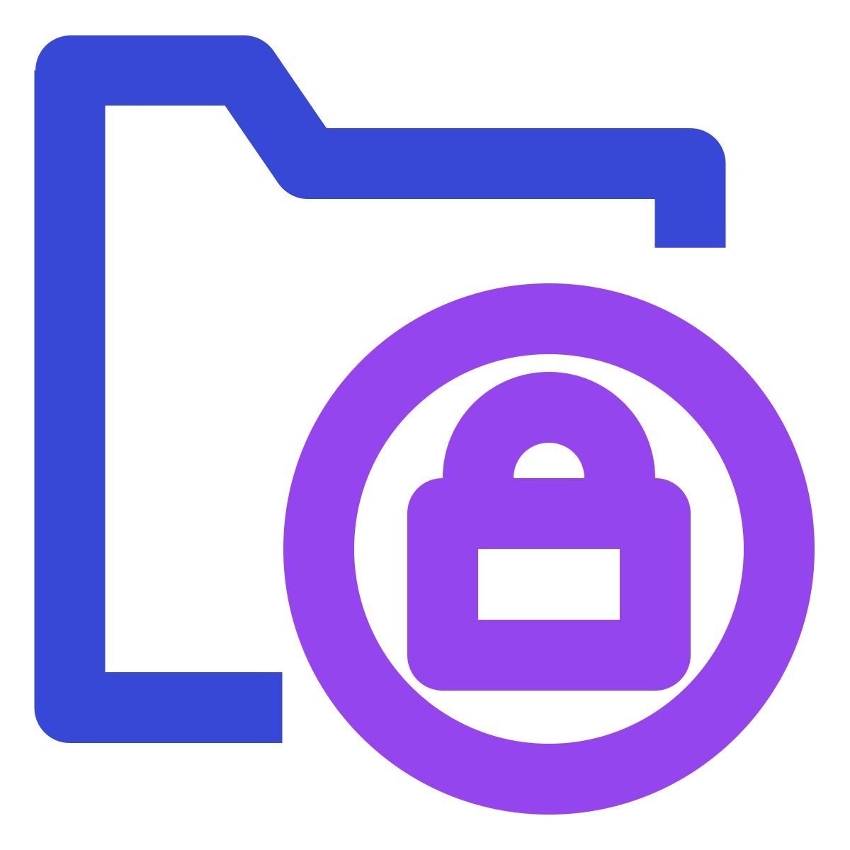 verrouiller le dossier icon