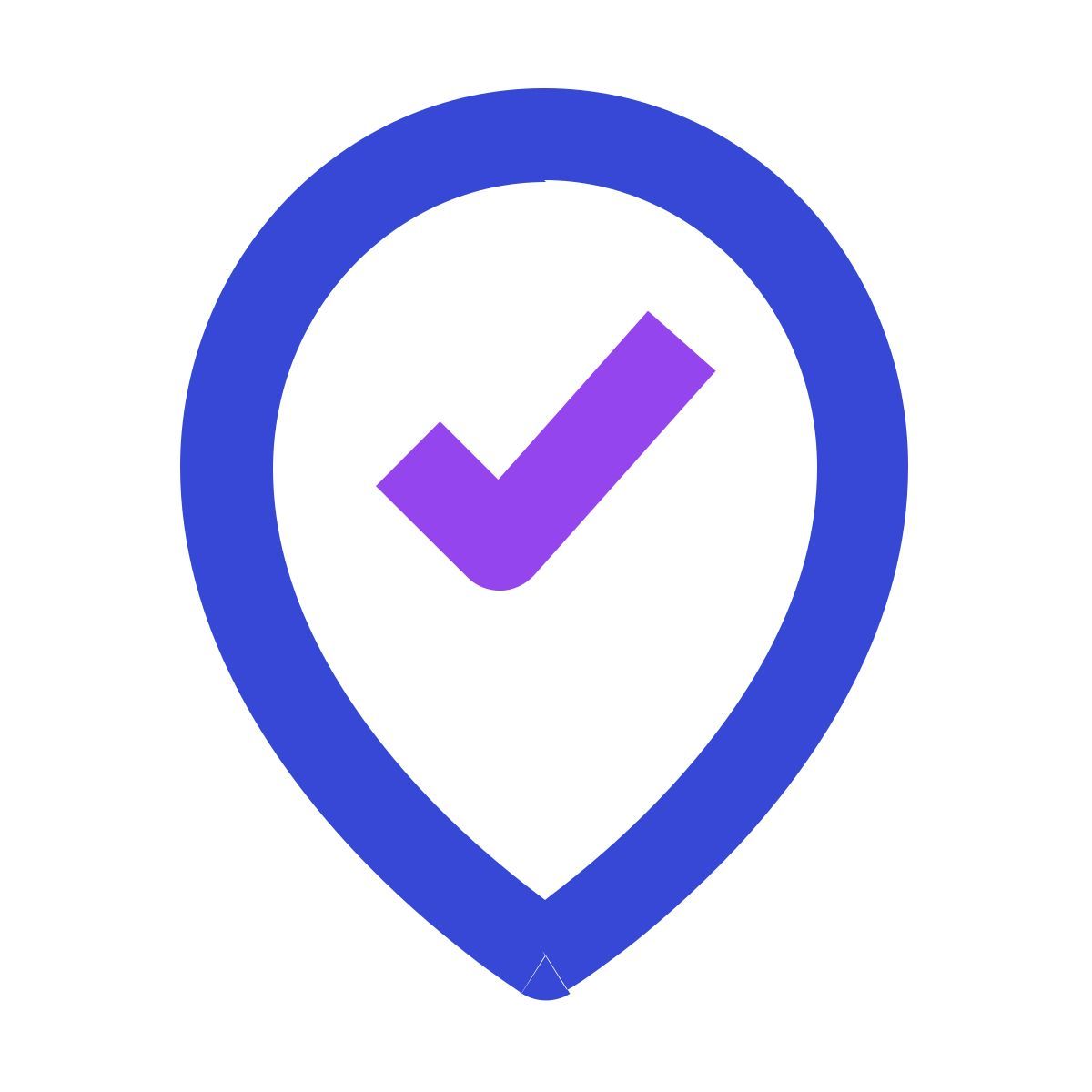map marker check icon