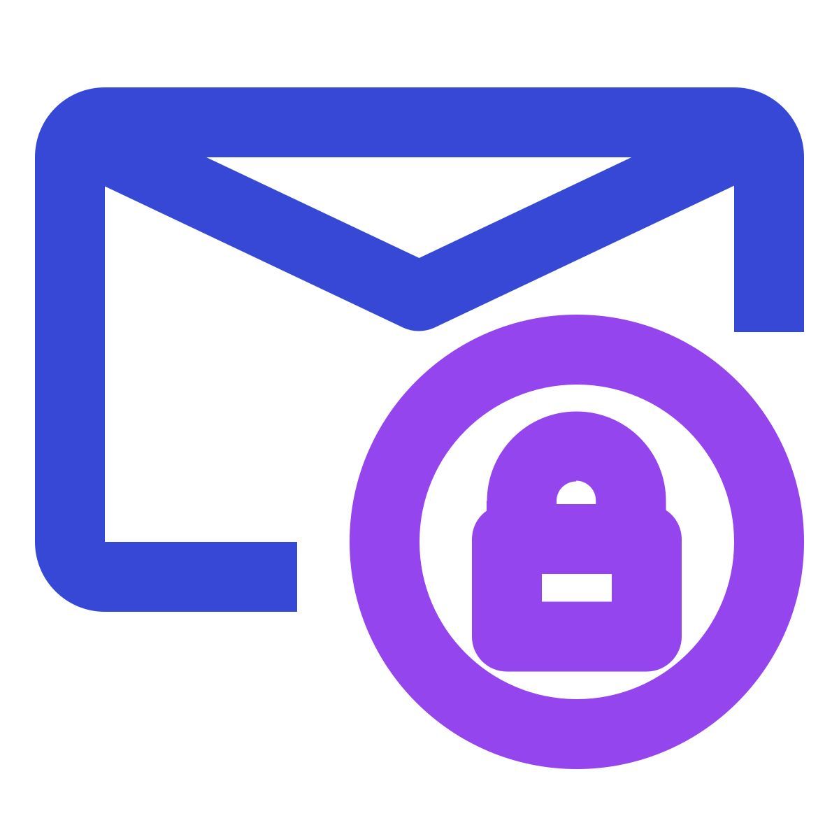 message lock icon