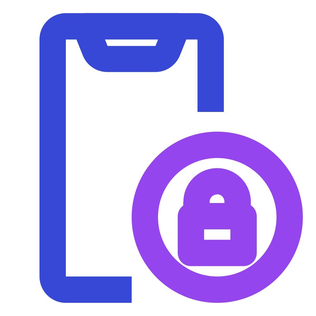 smartphone lock icon