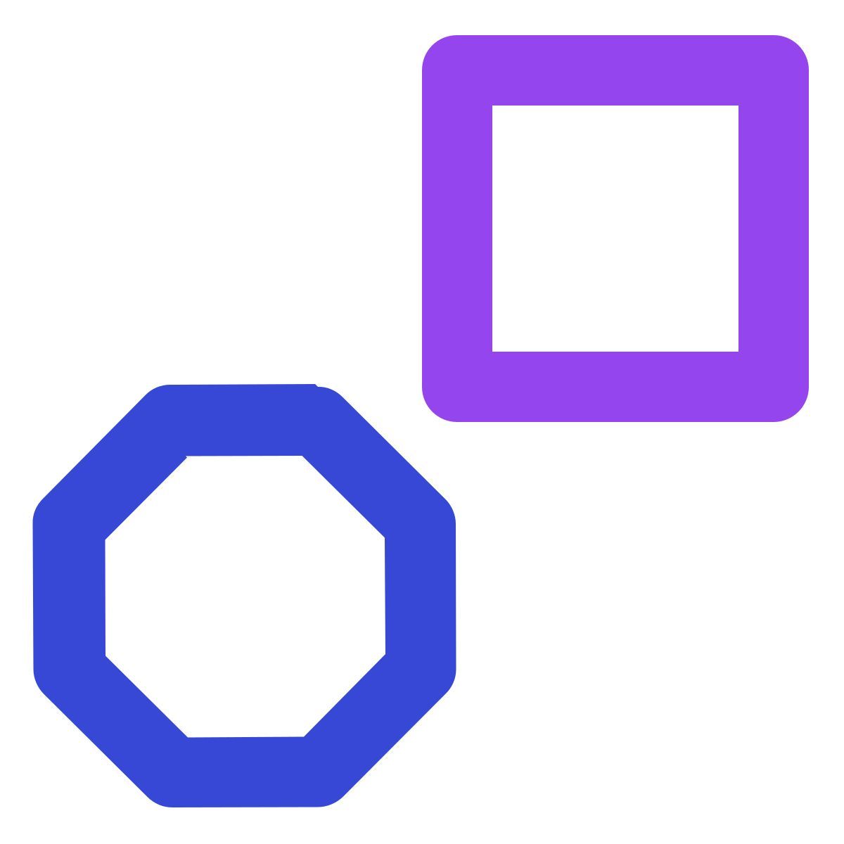 square and octagon icon