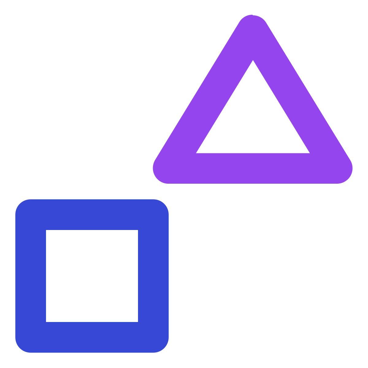 square and triangle icon