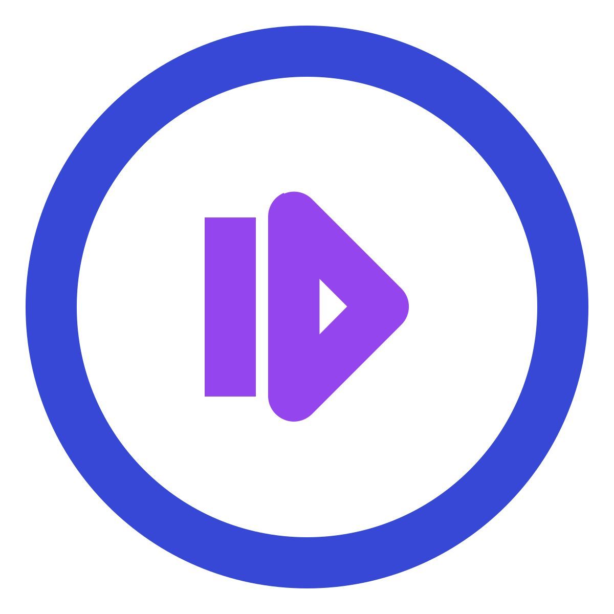 cerchio di passi avanti icon