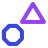external triangle-and-octagon-shape-two-tone-kawalan-studio icon