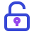 external unlock-security-two-tone-kawalan-studio icon