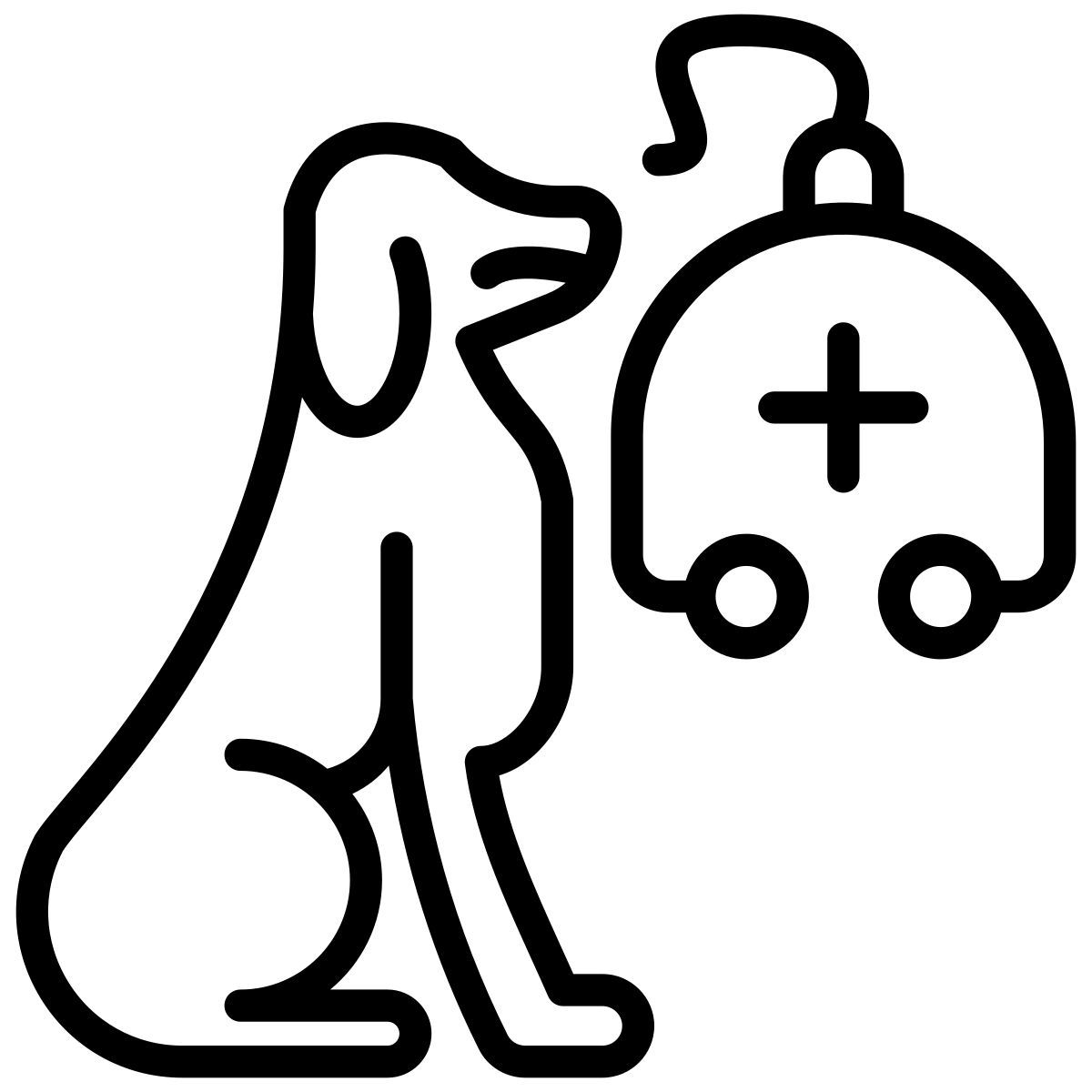 rescue dog icon