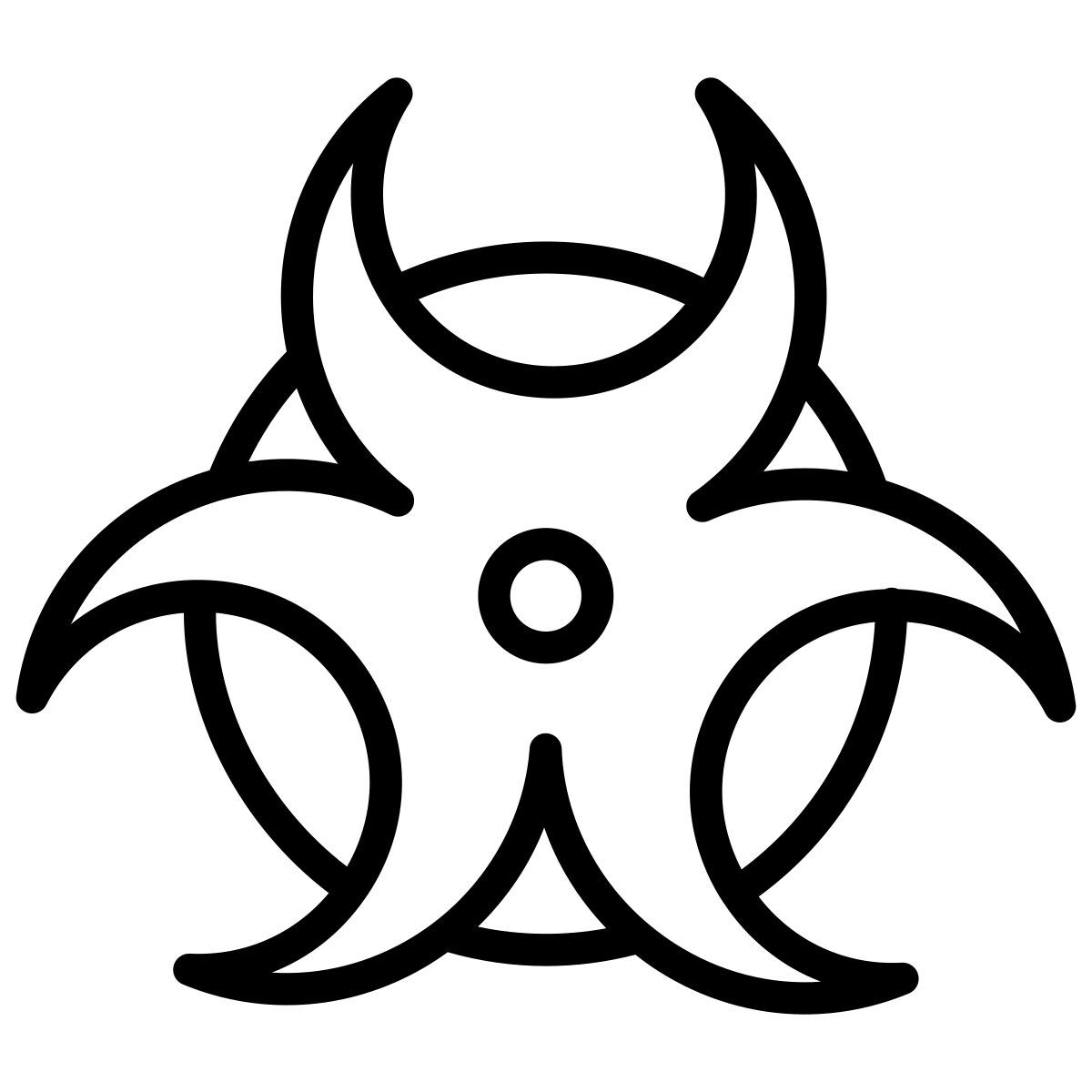 radioactive sign icon
