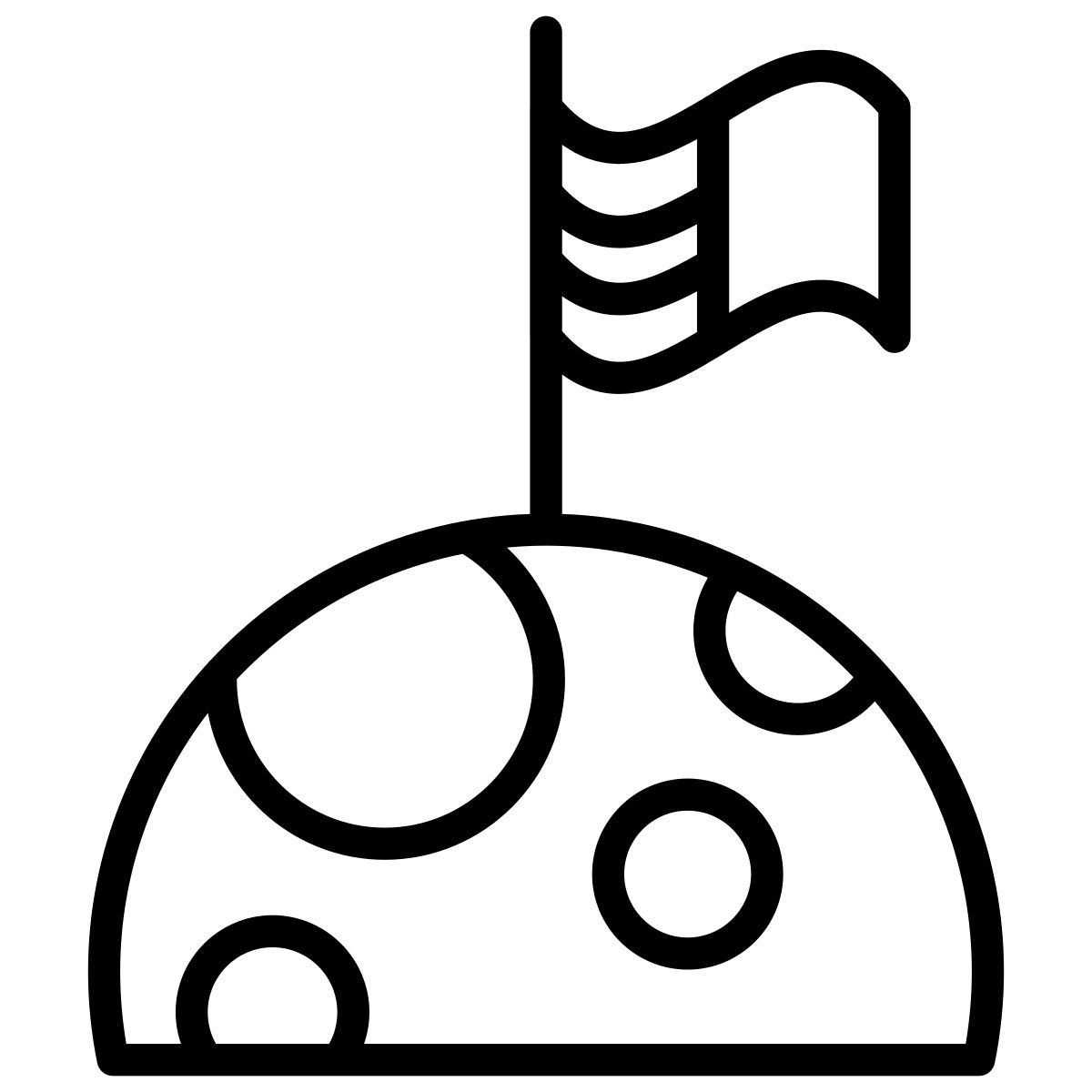 moon exploration icon