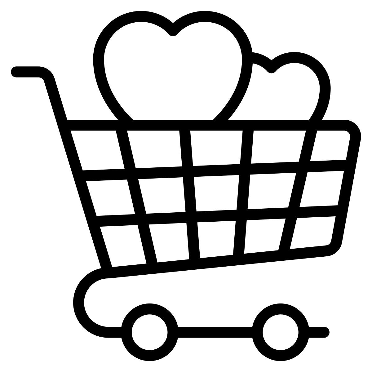 valentines day shopping icon