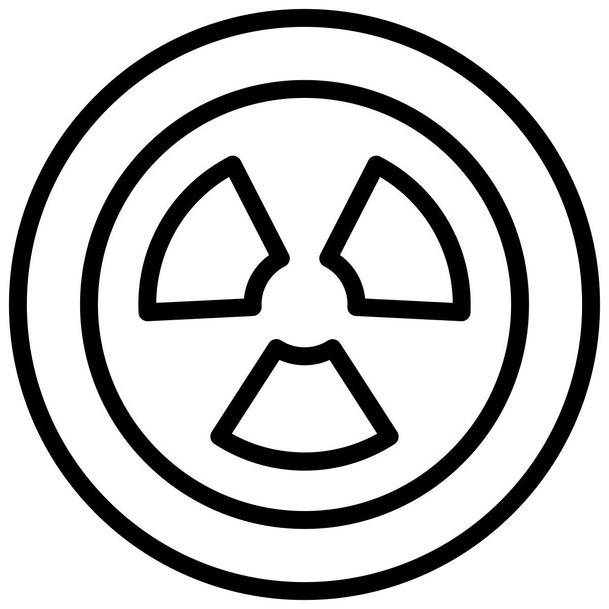 signe radioactif icon