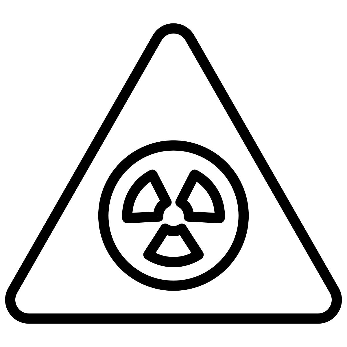 radioactive sign icon