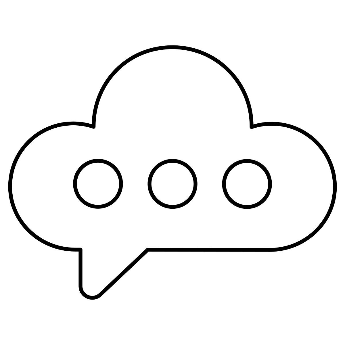 cloud chat icon