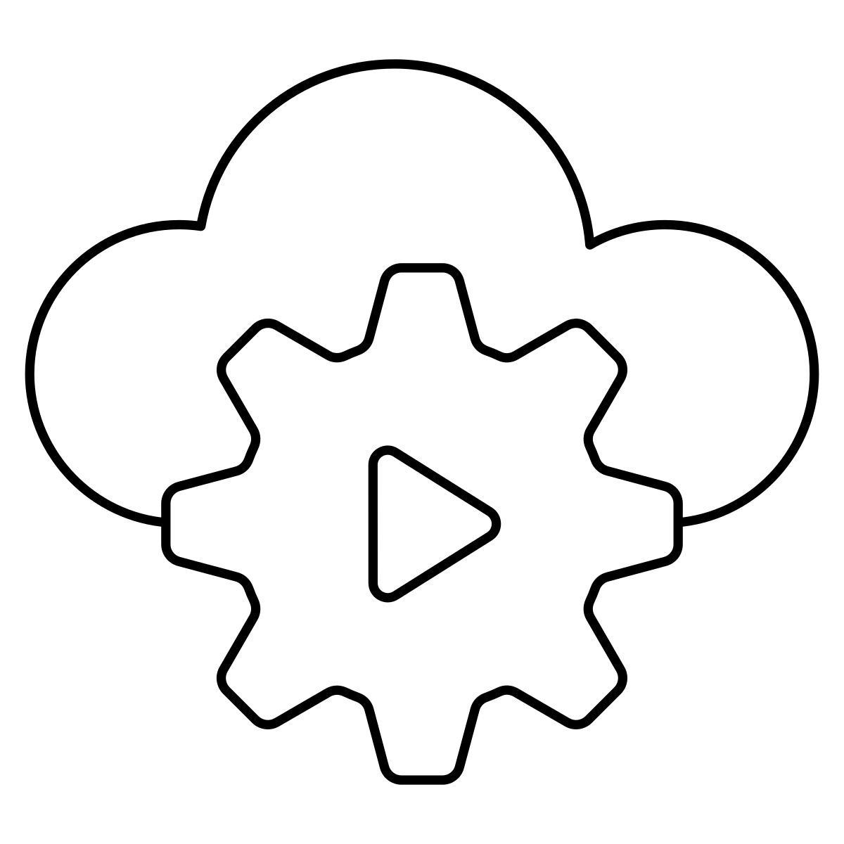 cloud video management icon