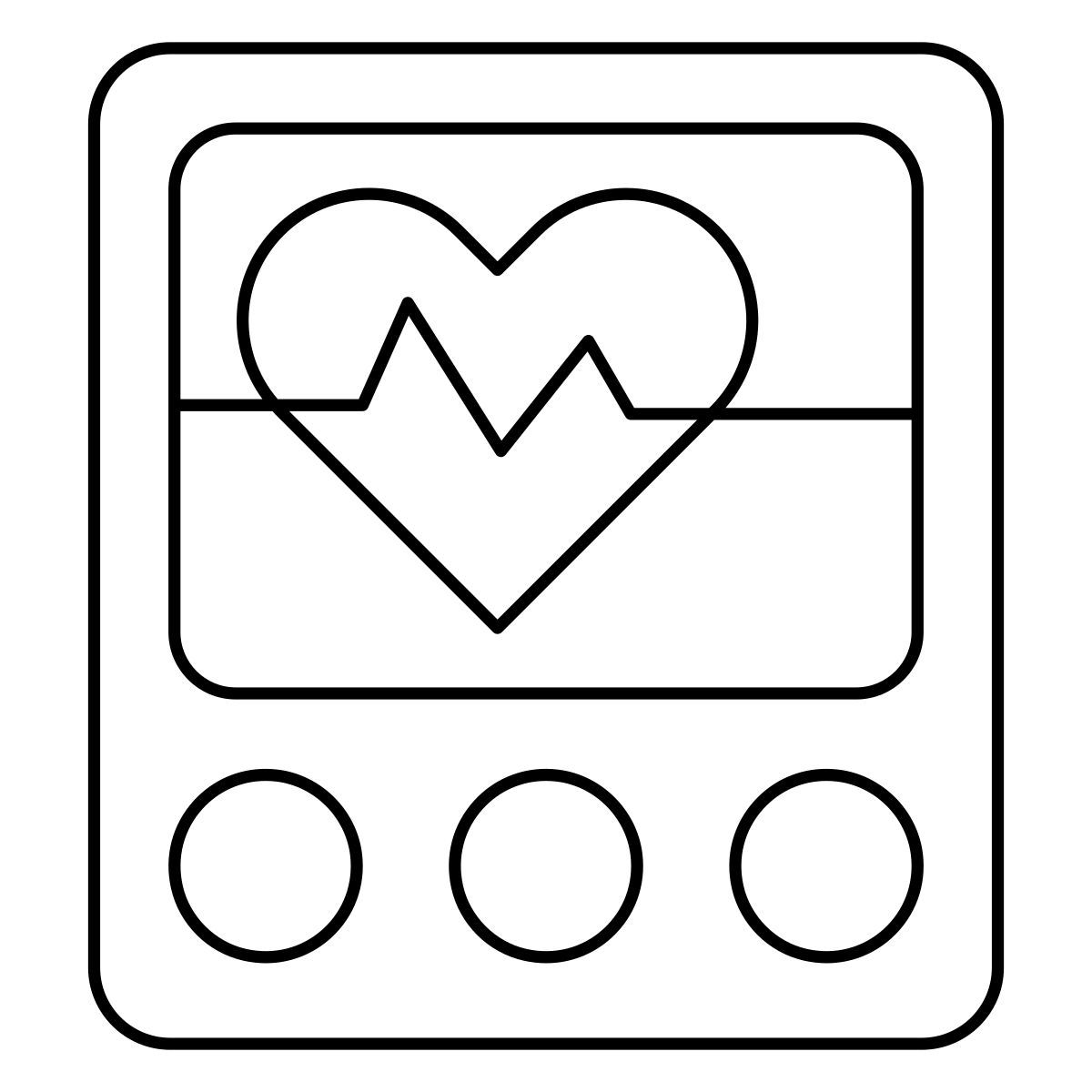 ecg monitor icon