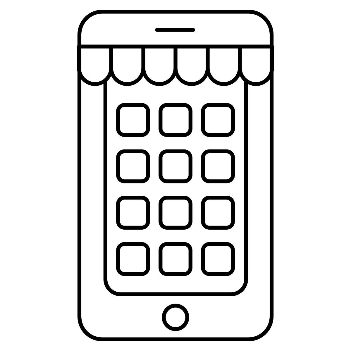 applications mobiles icon