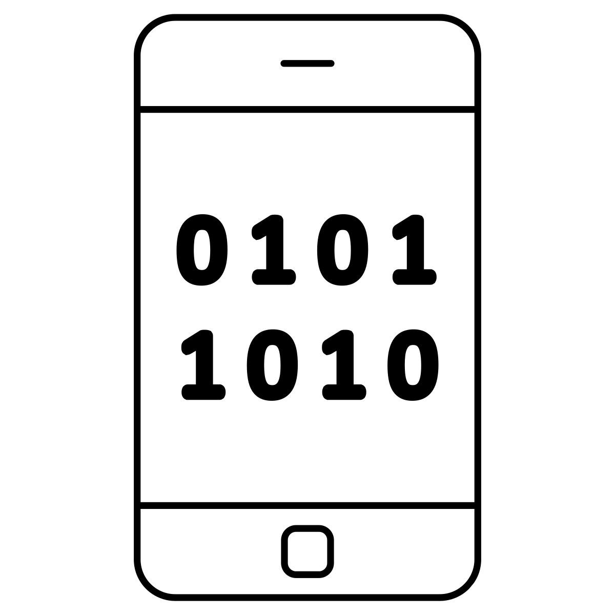 binary code icon