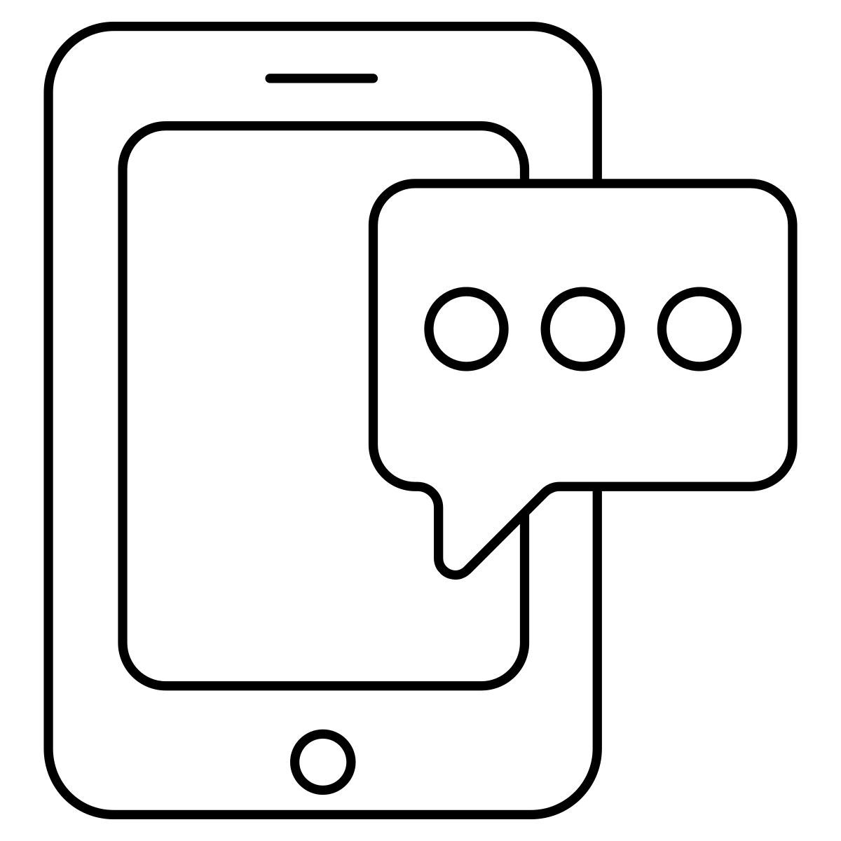 mobile chat icon
