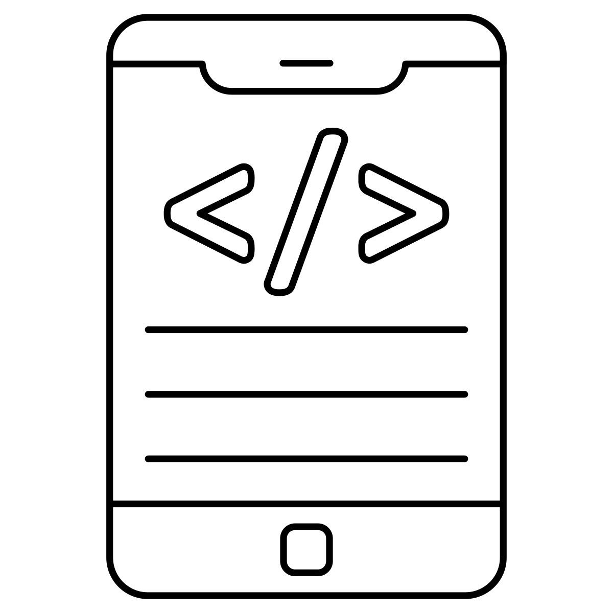desenvolvimento de aplicativos móveis icon