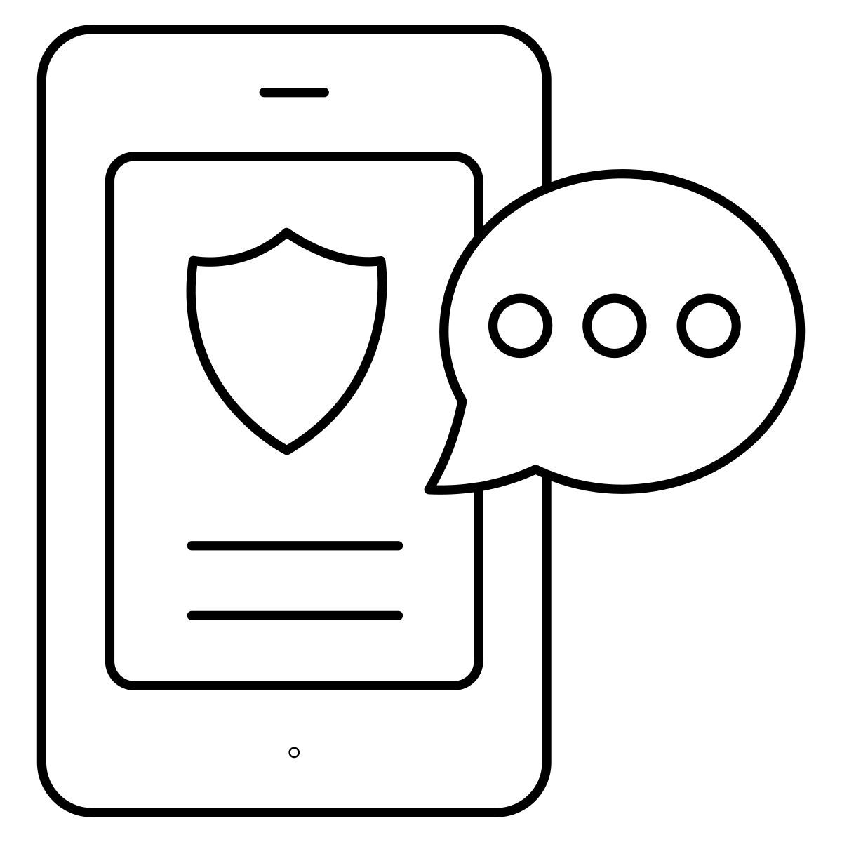 secure chat icon