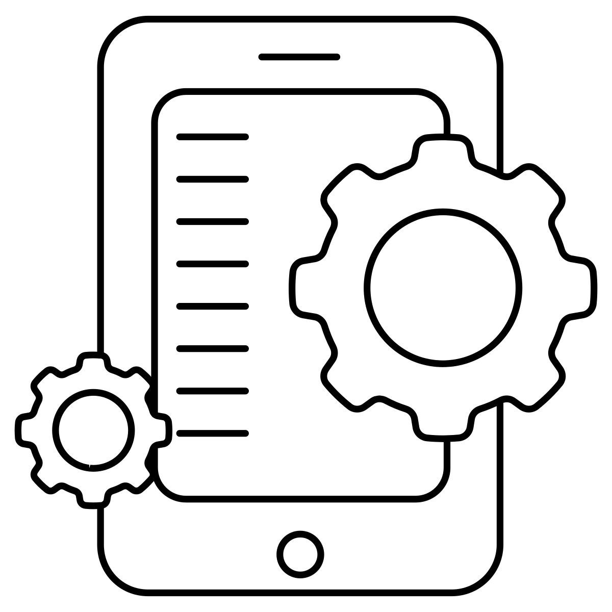 mobile settings icon