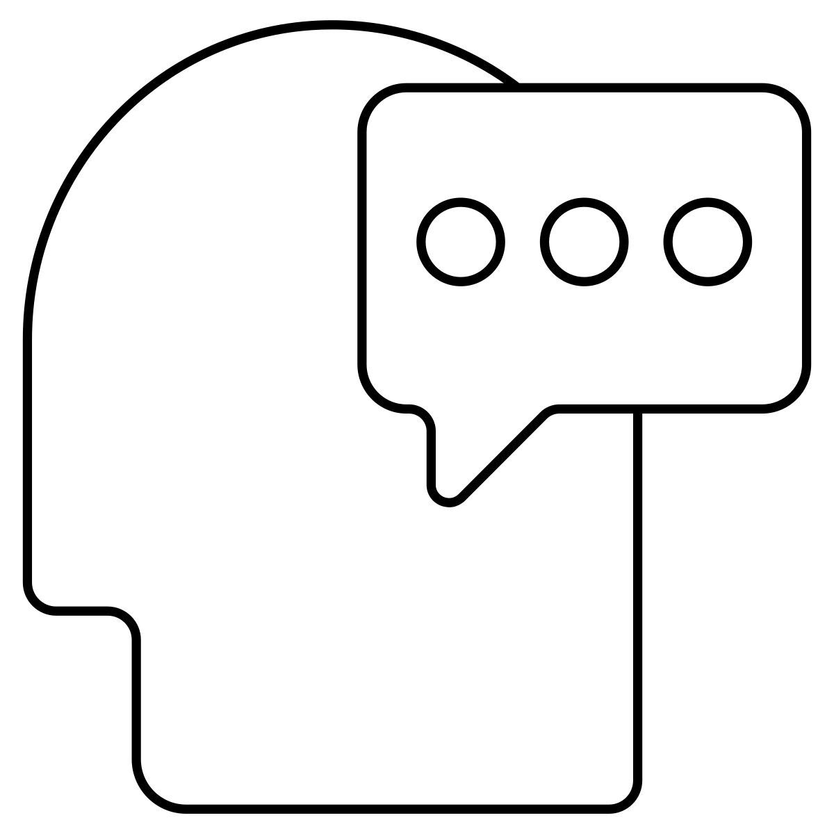 user communication icon