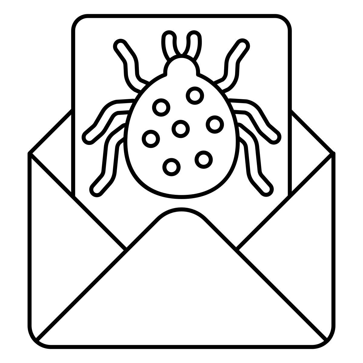 mail virus icon