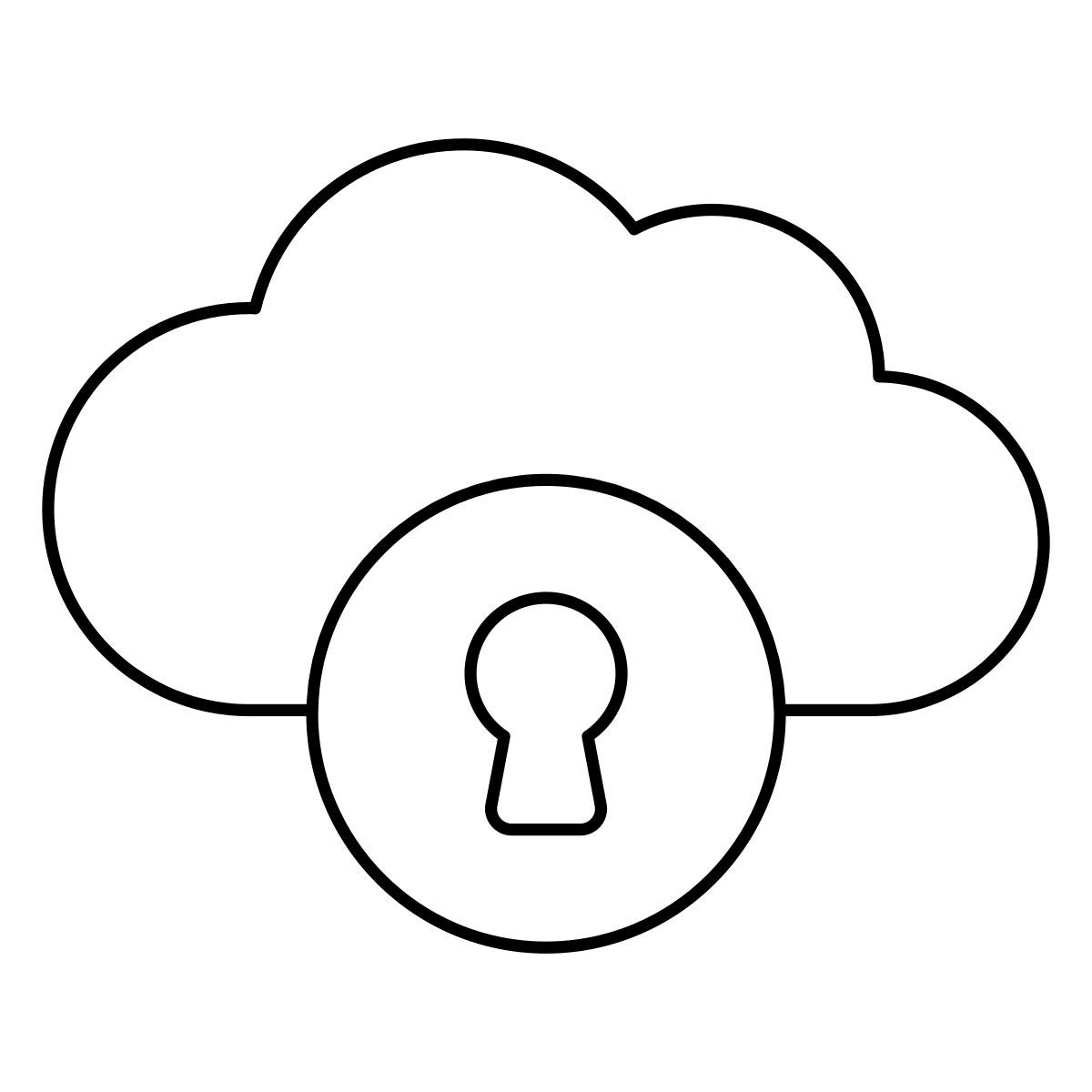 cloud security icon