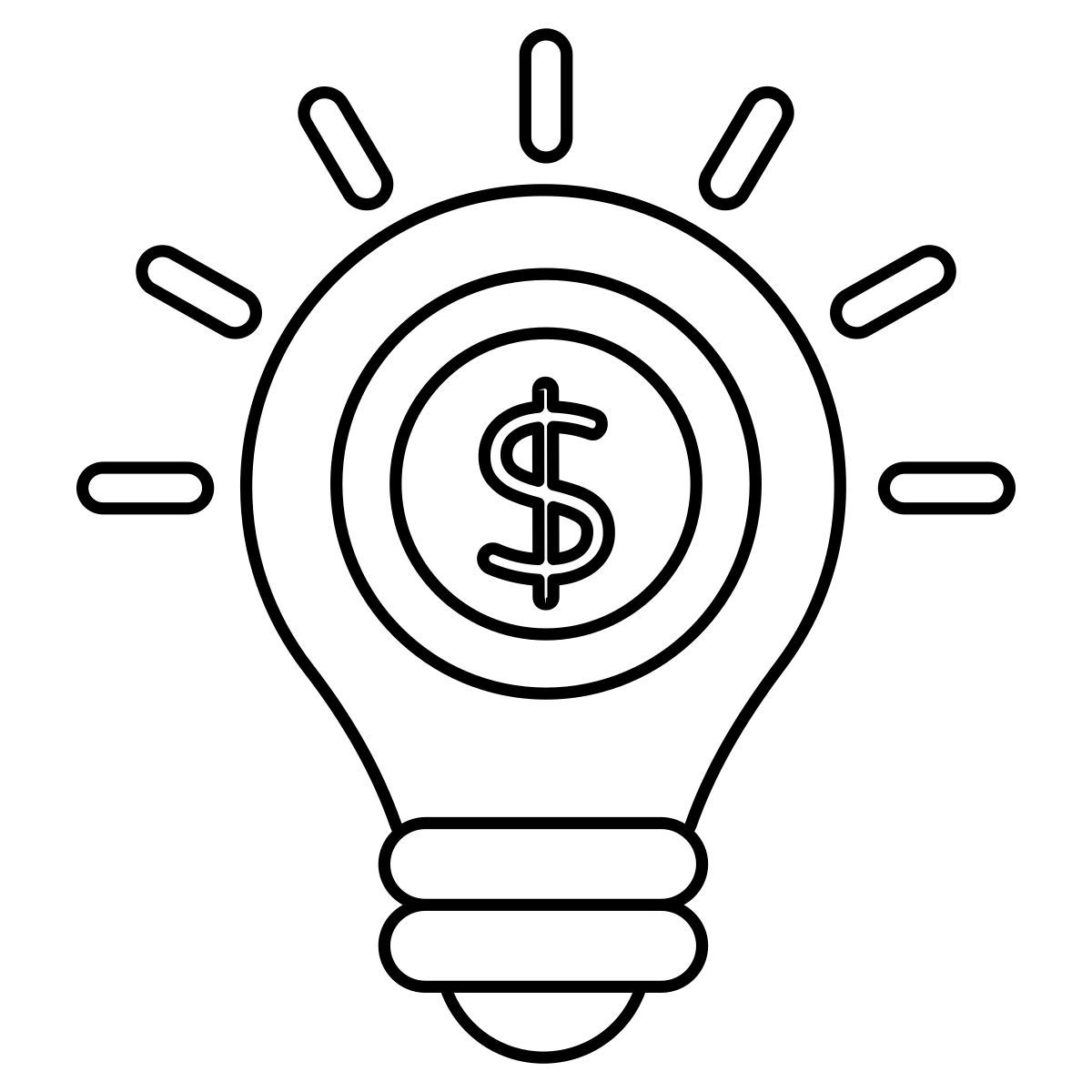 financial idea icon