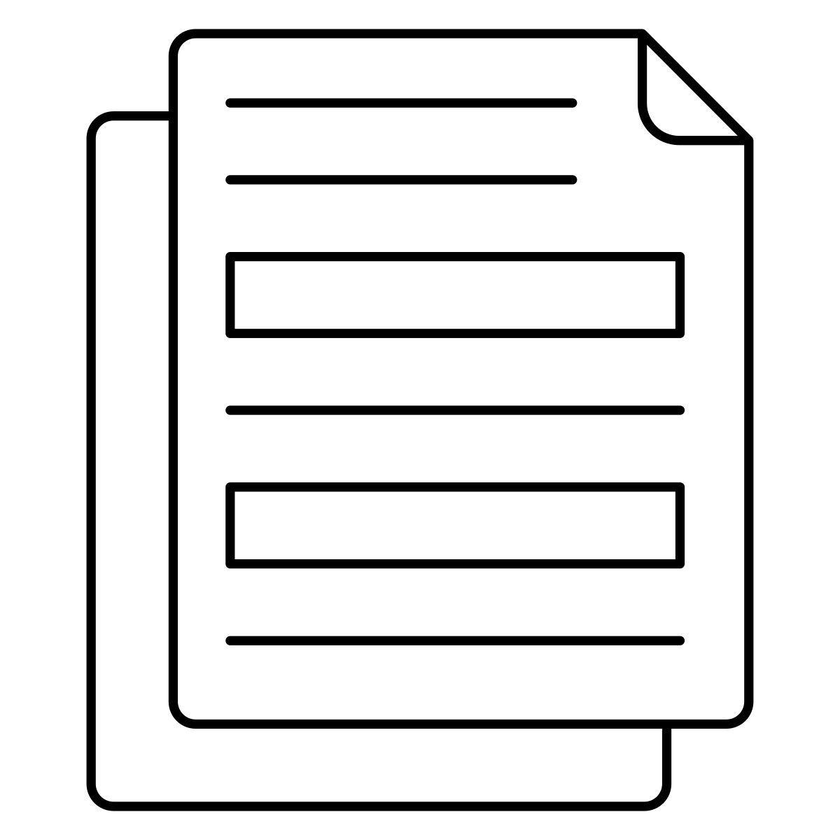 folded document icon