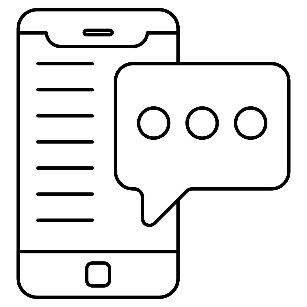 mobile chat icon