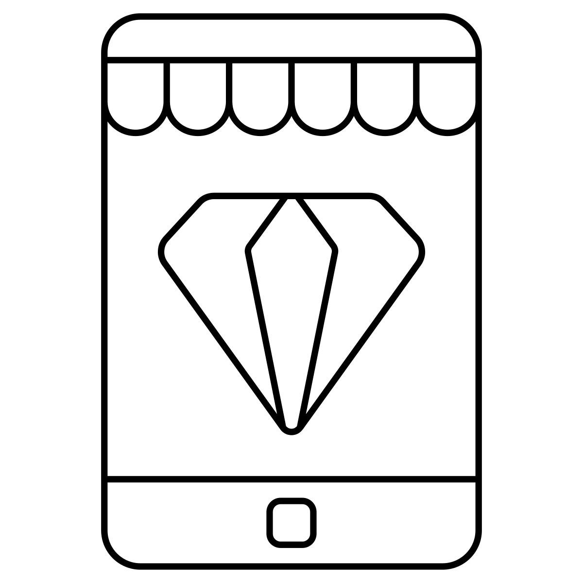 online jewellery shop icon