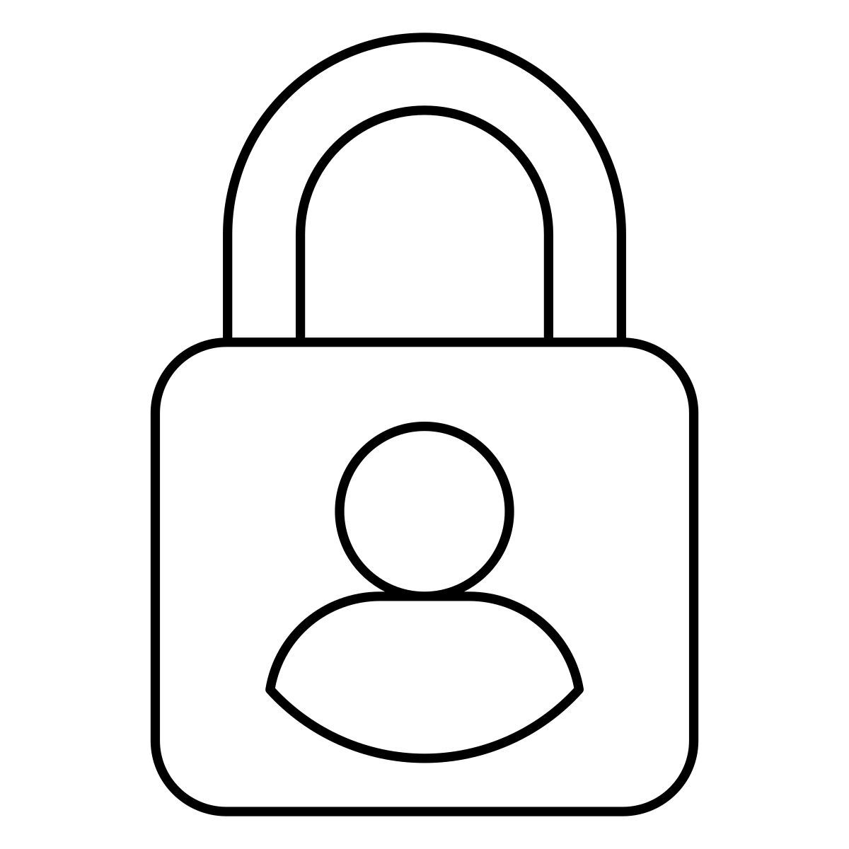 personal data security icon