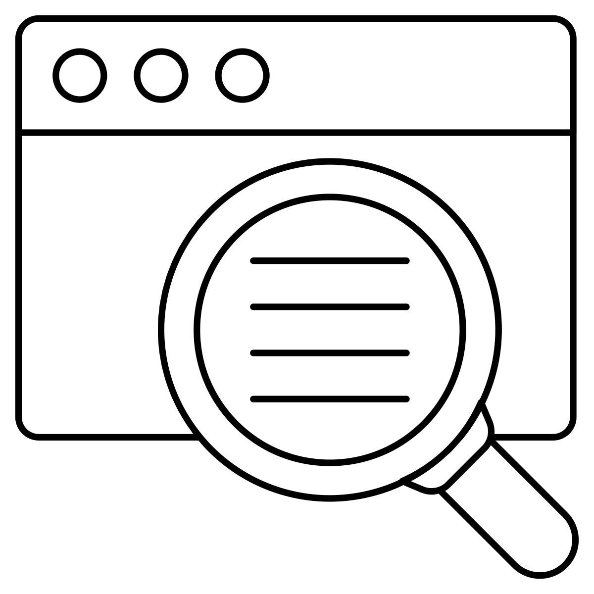 website durchsuchen icon