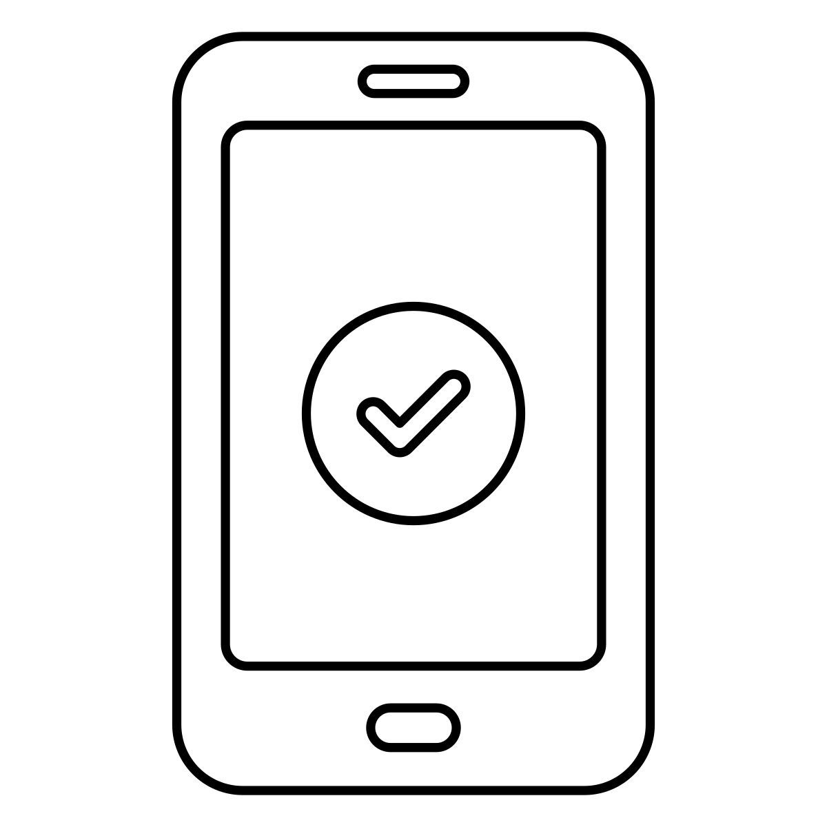 verified mobile icon