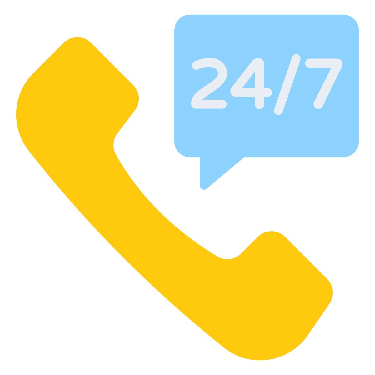 24/7 call service icon
