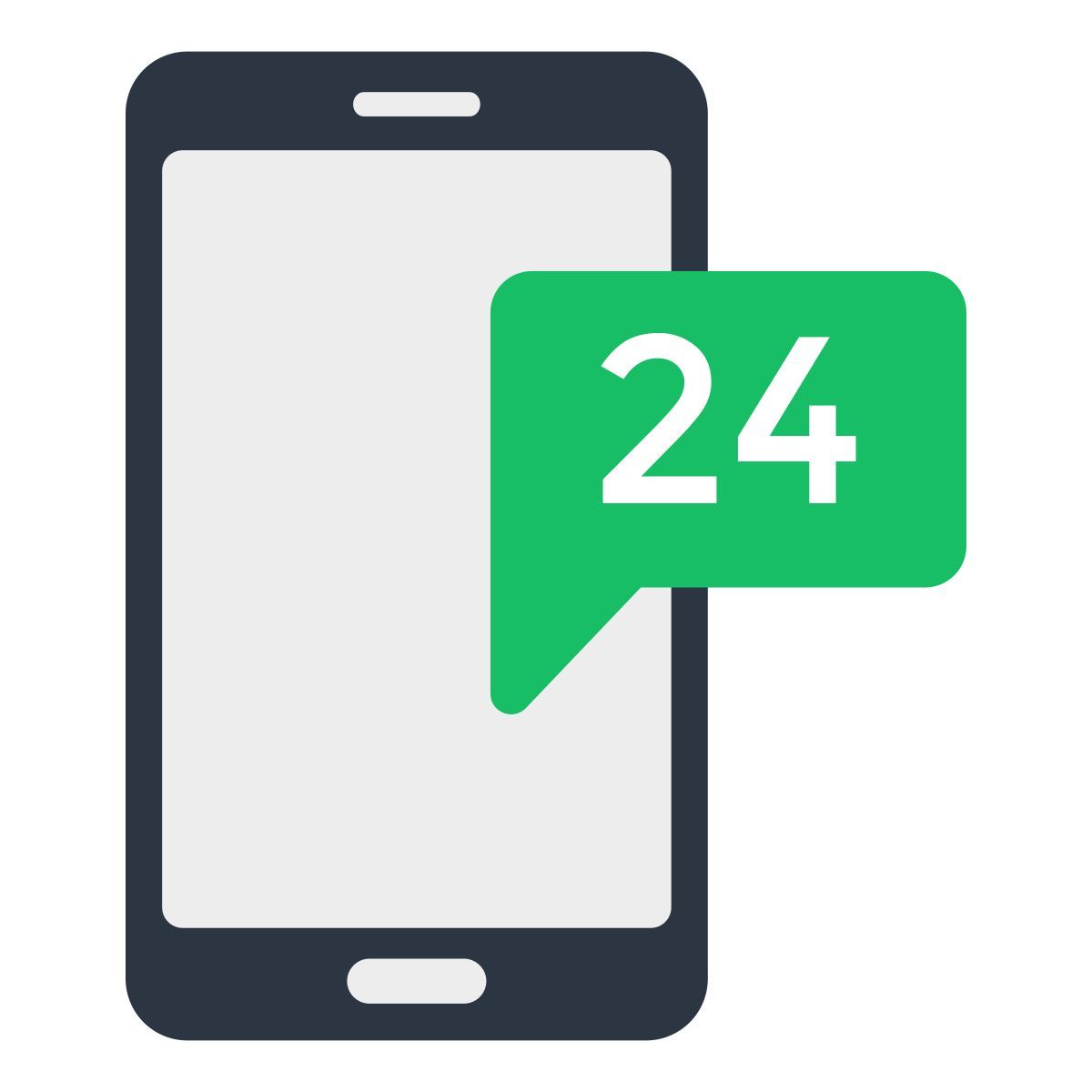 24 hours support icon