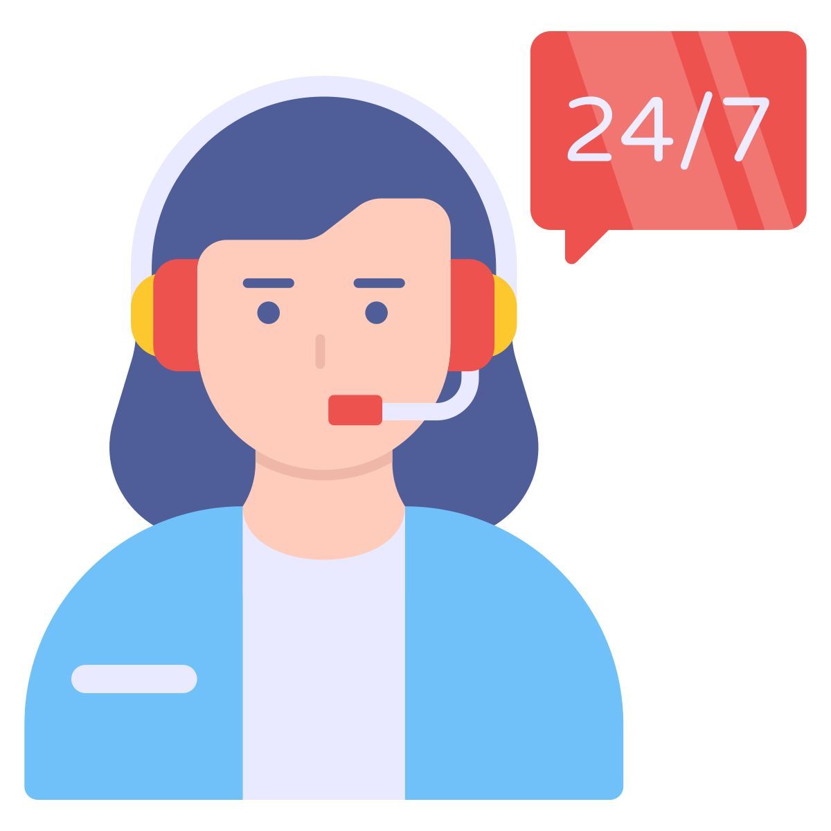 24hr service icon