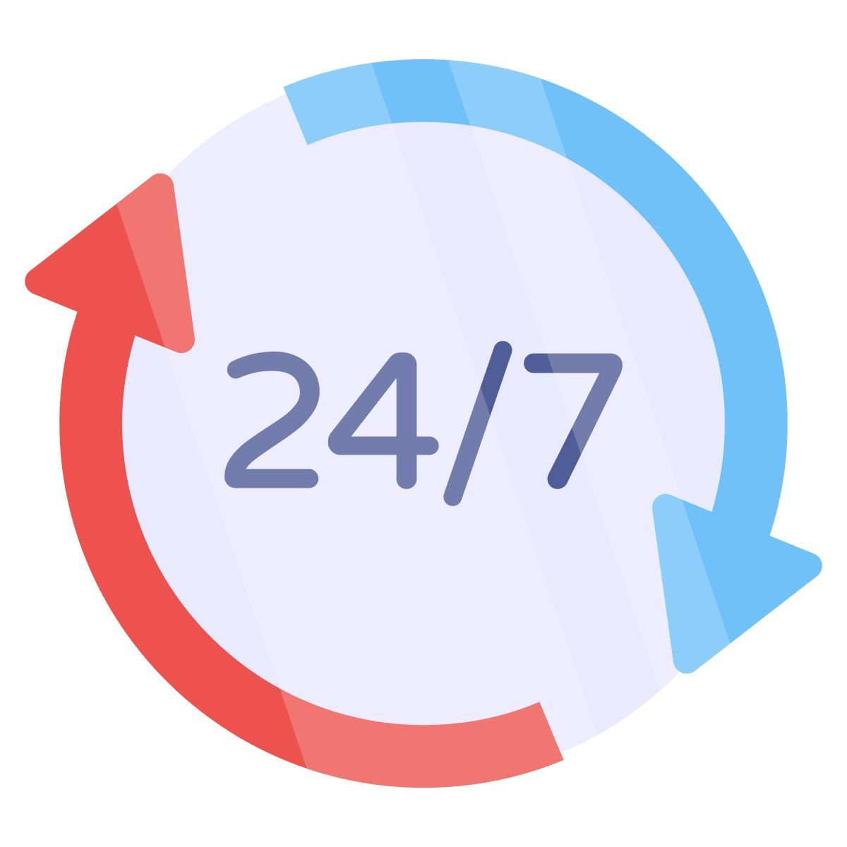 24hr service icon