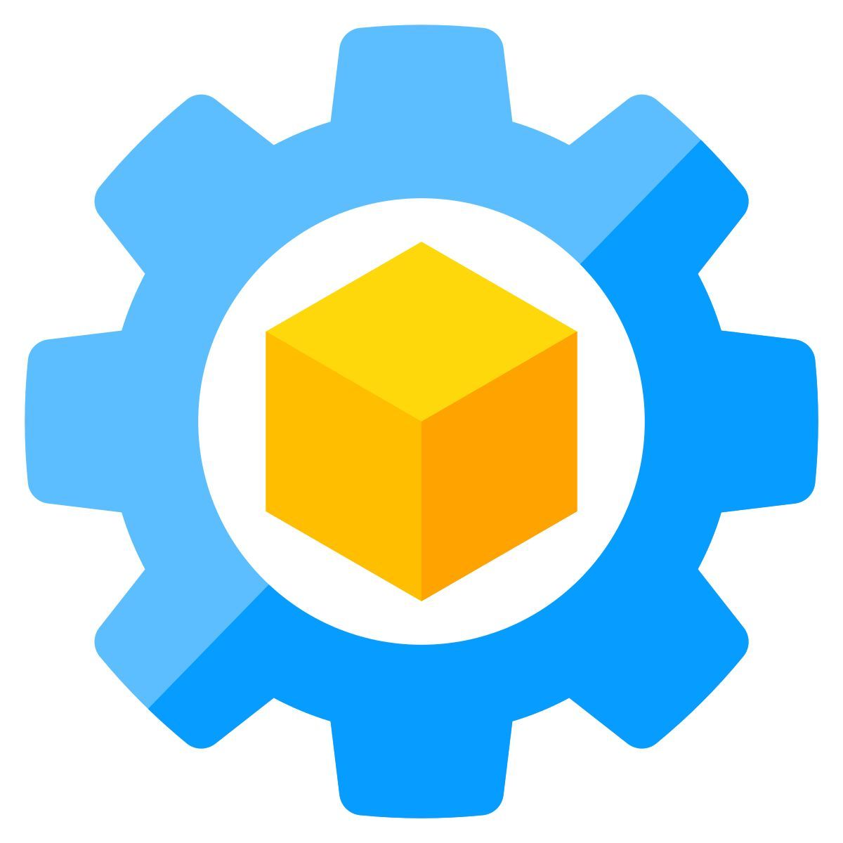 3d cube setting icon