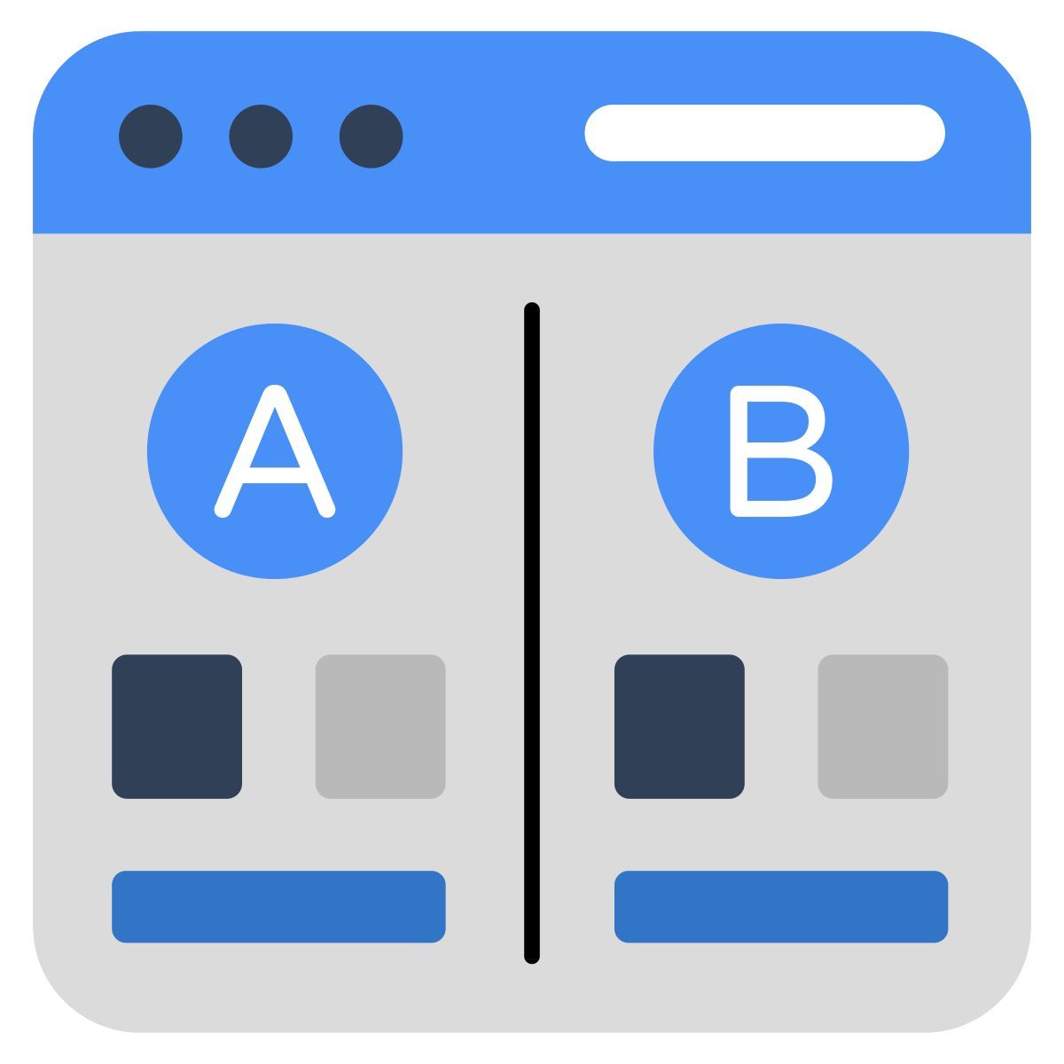 test a/b icon