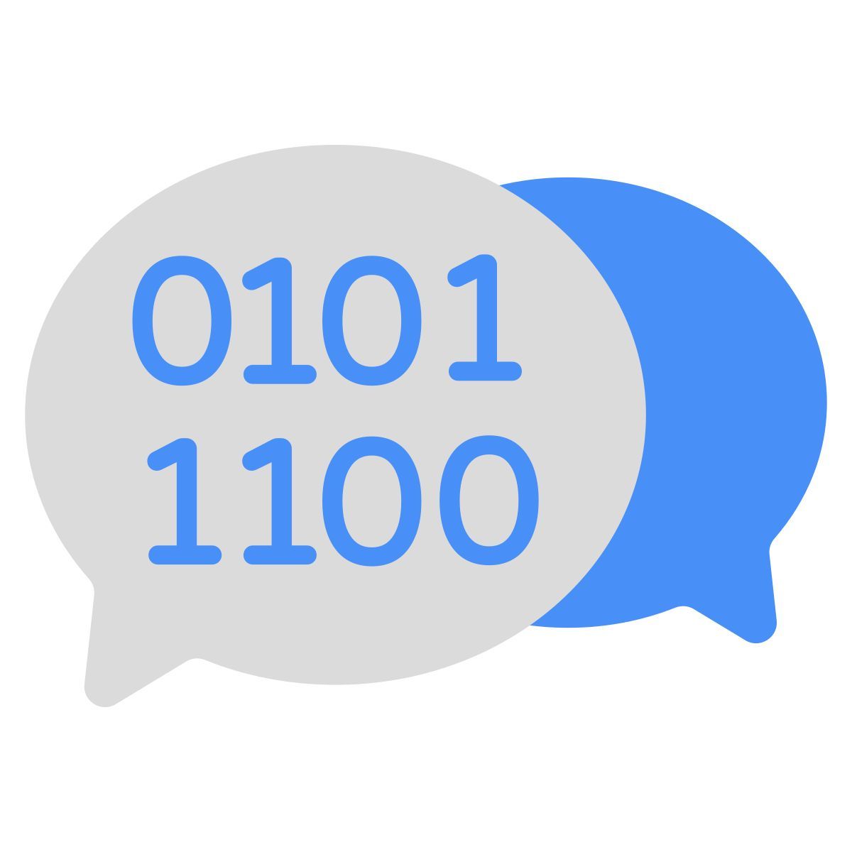 binary chat icon