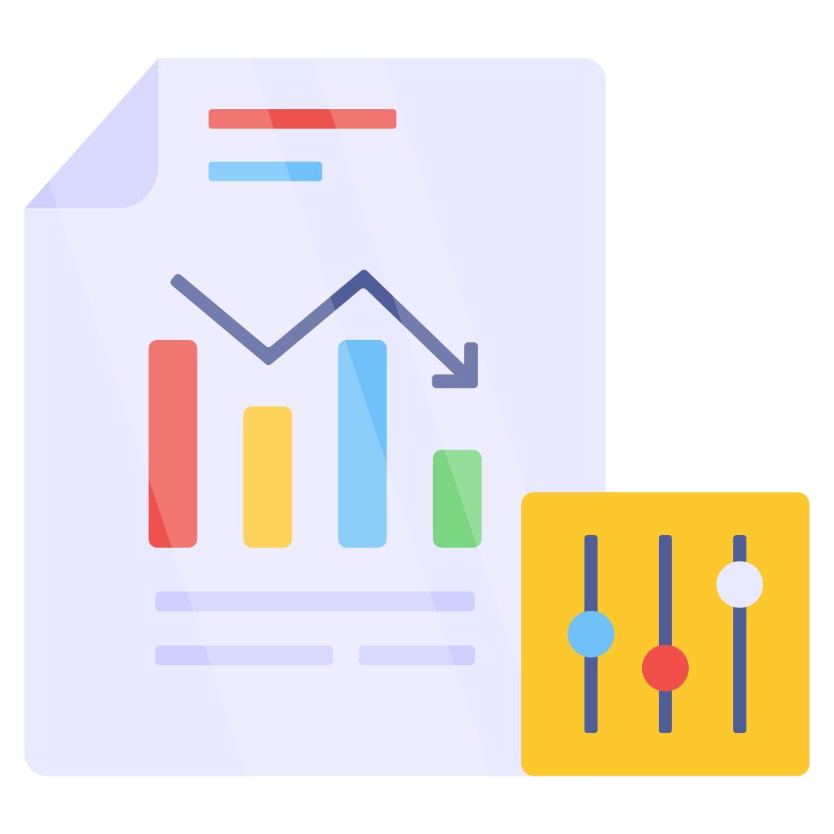relatório de negócios icon