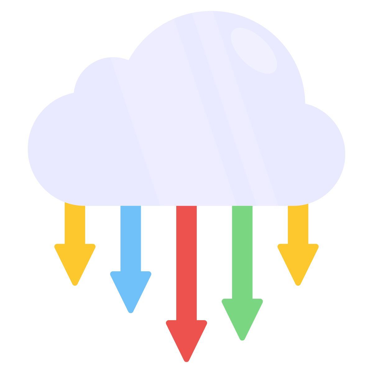 cloud with arrows icon