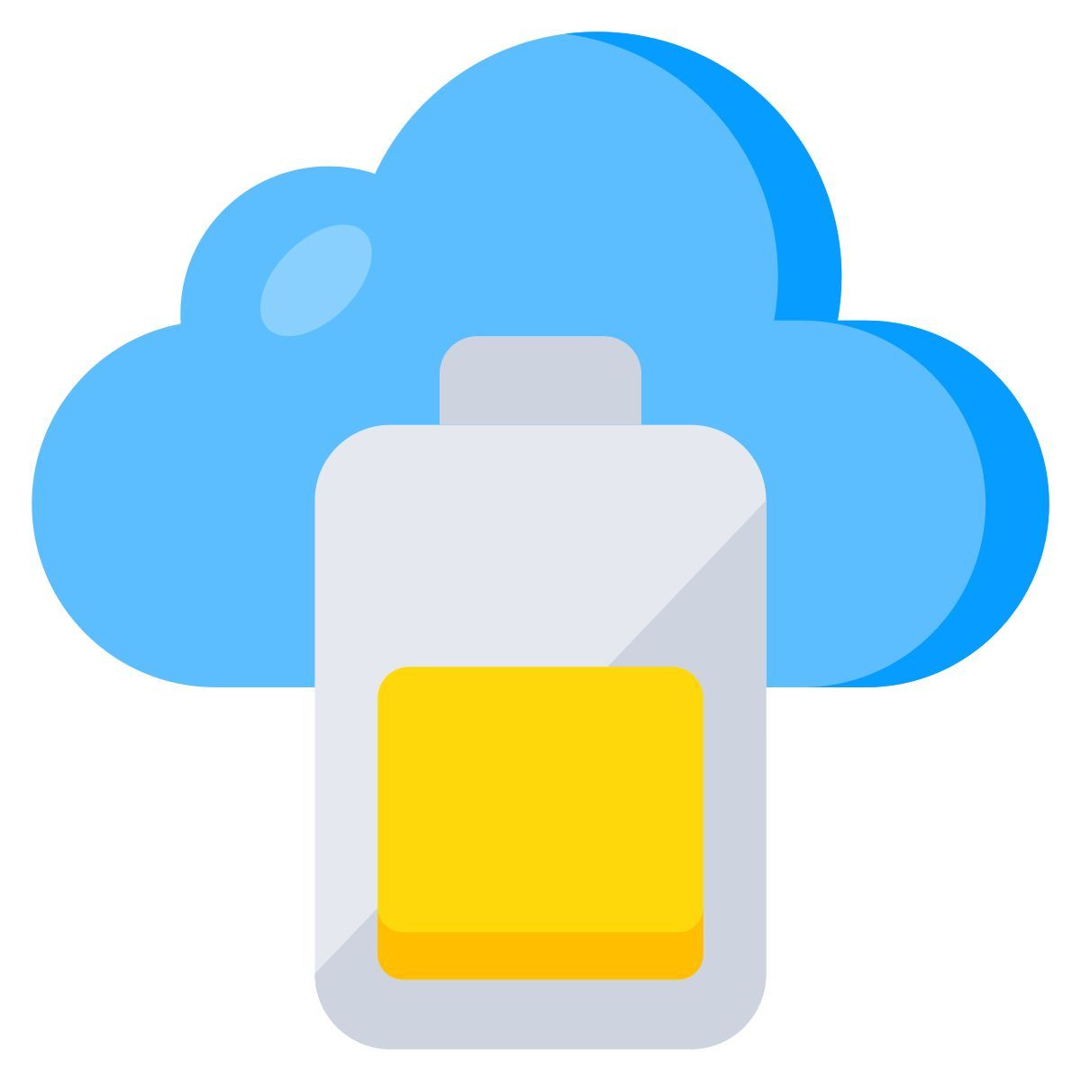 cloud battery icon
