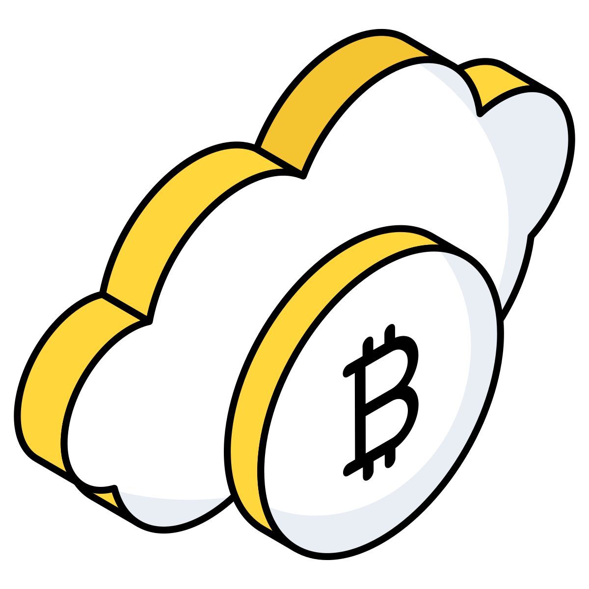 cloud bitcoin icon